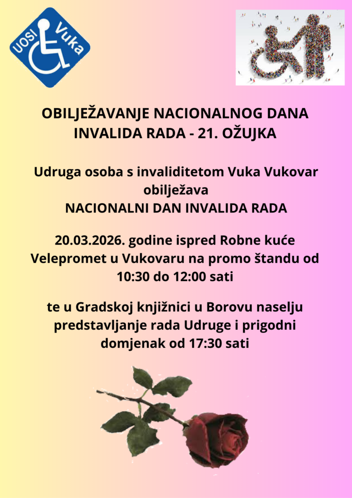 Pozivnica - Nacionalni dan invalida rda 2026